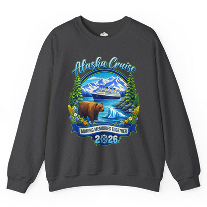 Alaska Cruise 2026 Family sweatshirt Sweatshirt – Dark Heather – Alaska Cruise Shirts