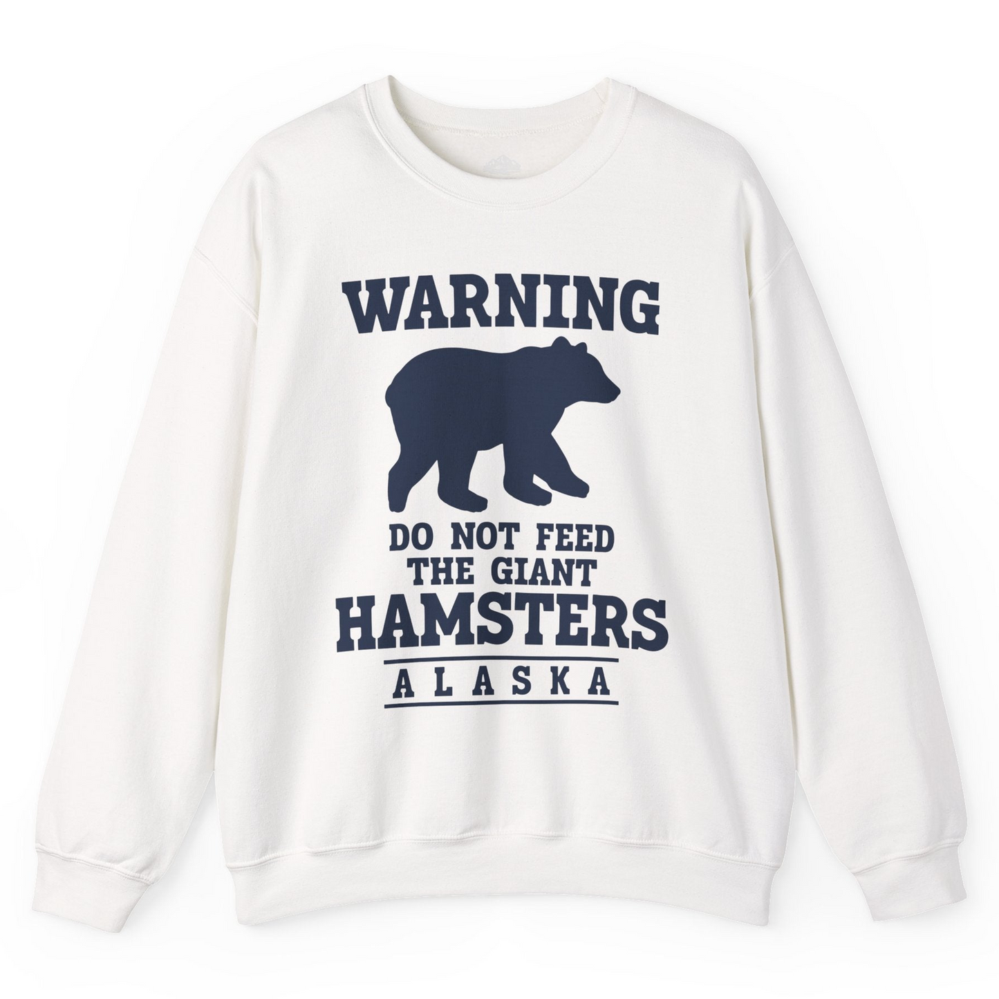 Funny Alaska Bear Warning Shirt Sweatshirt – White – Alaska Cruise Shirts