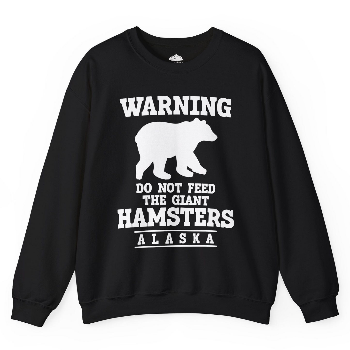 Funny Alaska Bear Warning Shirt Sweatshirt – Black – Alaska Cruise Shirts