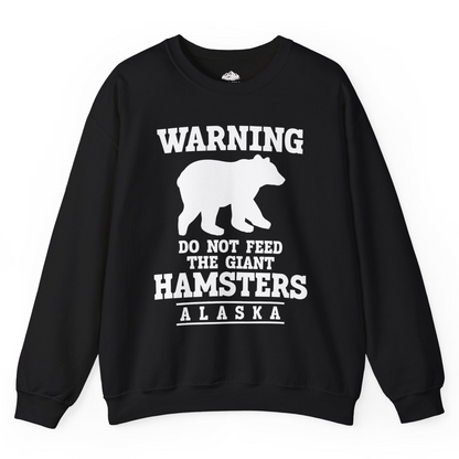 Funny Alaska Bear Warning Shirt Sweatshirt – Black – Alaska Cruise Shirts