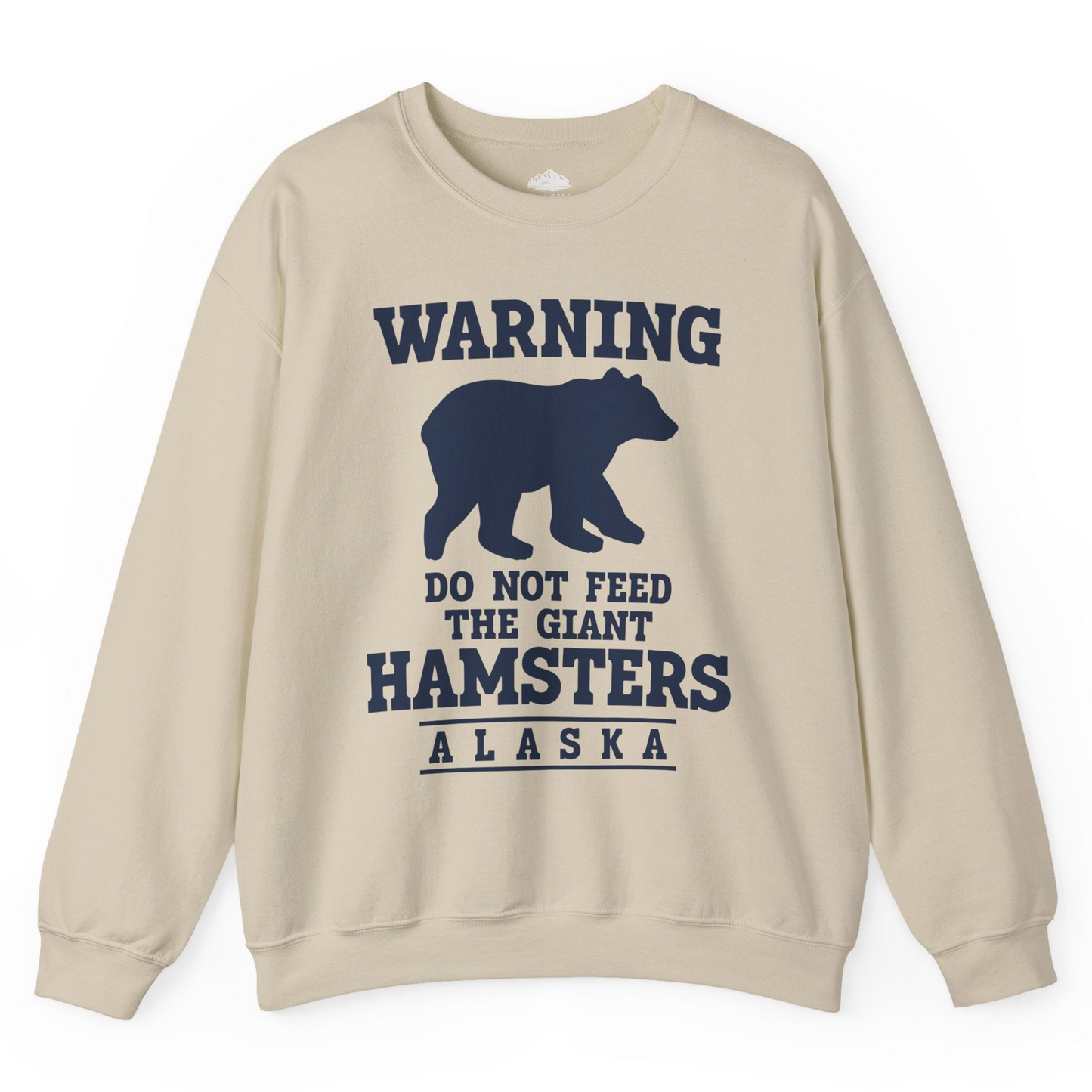 Funny Alaska Bear Warning Shirt Sweatshirt – Sand – Alaska Cruise Shirts