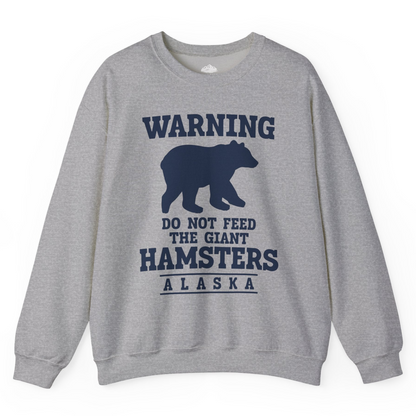 Funny Alaska Bear Warning Shirt Sweatshirt – Sport Grey – Alaska Cruise Shirts