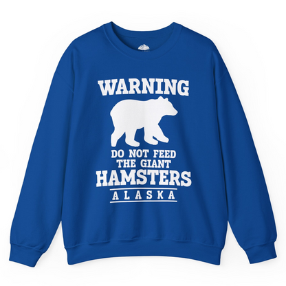 Funny Alaska Bear Warning Shirt Sweatshirt – Royal – Alaska Cruise Shirts