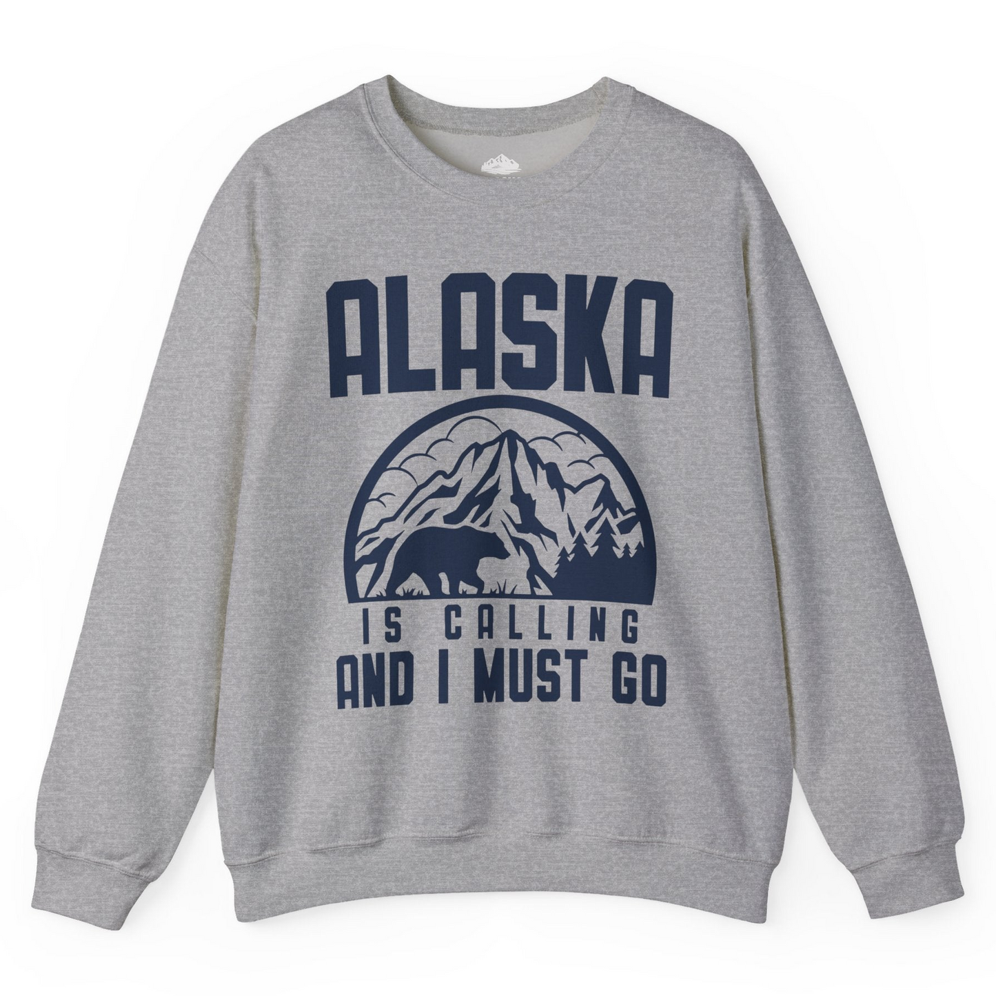 Alaska Is Calling Shirt Sweatshirt – Sport Grey – Alaska Cruise Shirts