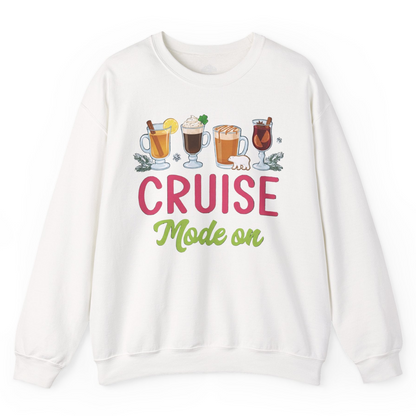 Cruise Mode On Shirt Sweatshirt – White – Alaska Cruise Shirts