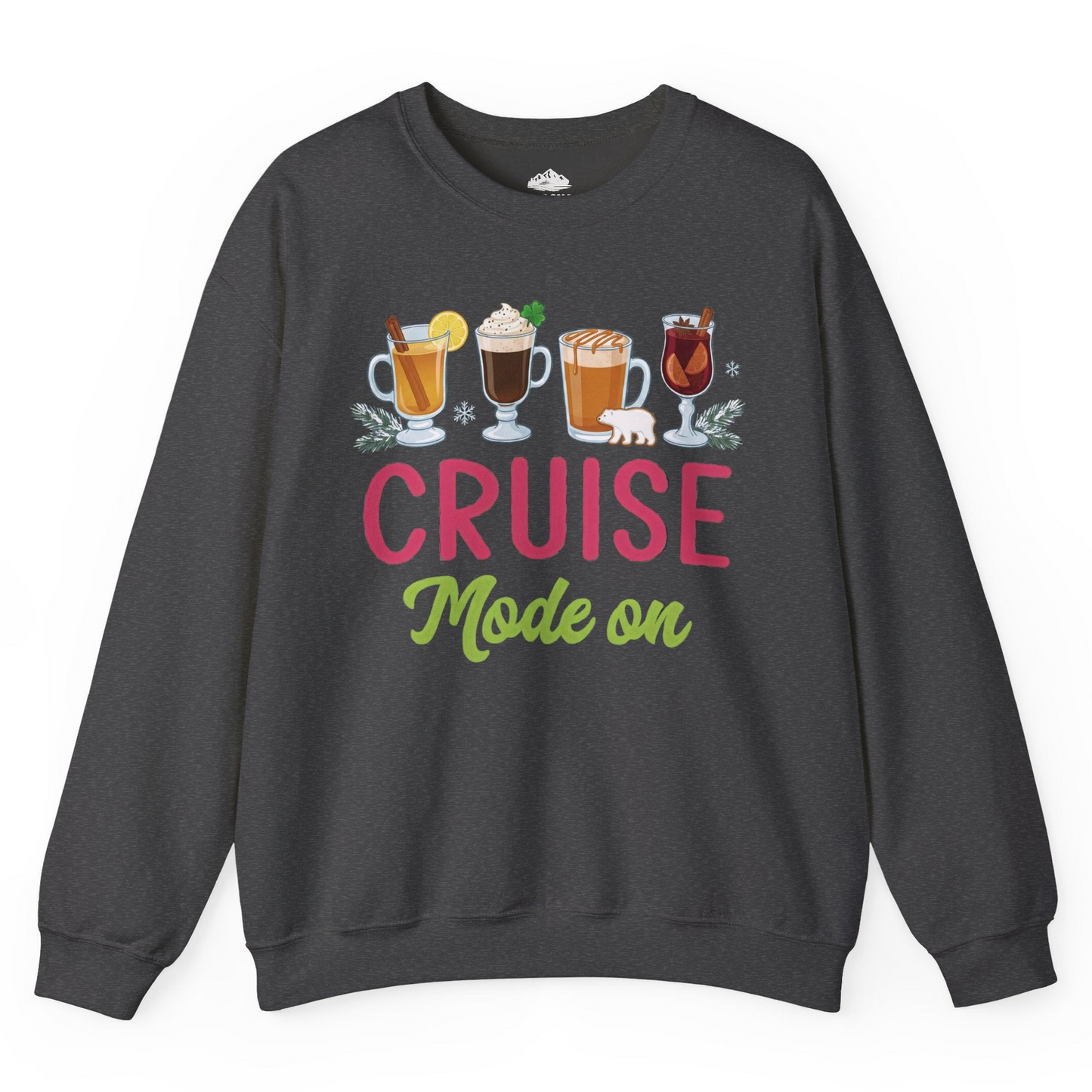Cruise Mode On Shirt Sweatshirt – Dark Heather – Alaska Cruise Shirts
