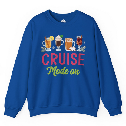 Cruise Mode On Shirt Sweatshirt – Royal – Alaska Cruise Shirts