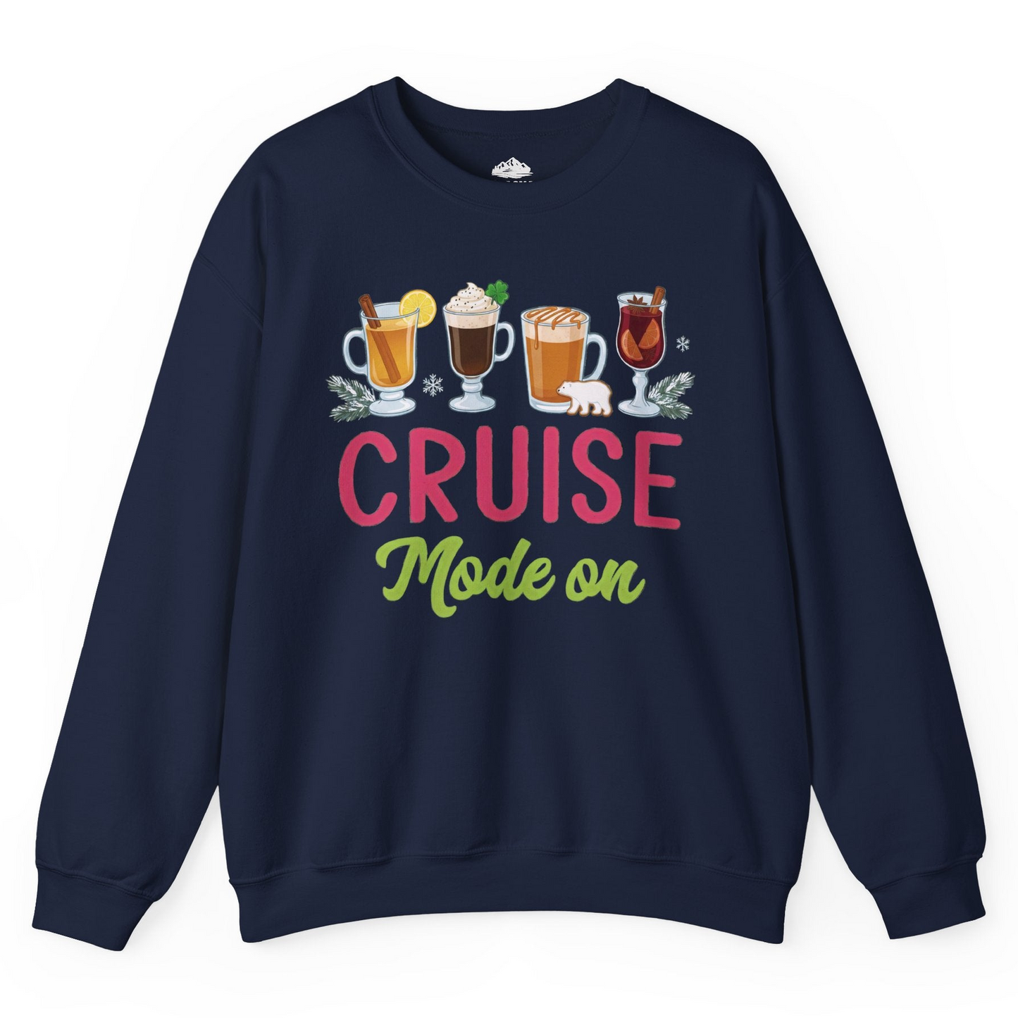Cruise Mode On Shirt Sweatshirt – Navy – Alaska Cruise Shirts