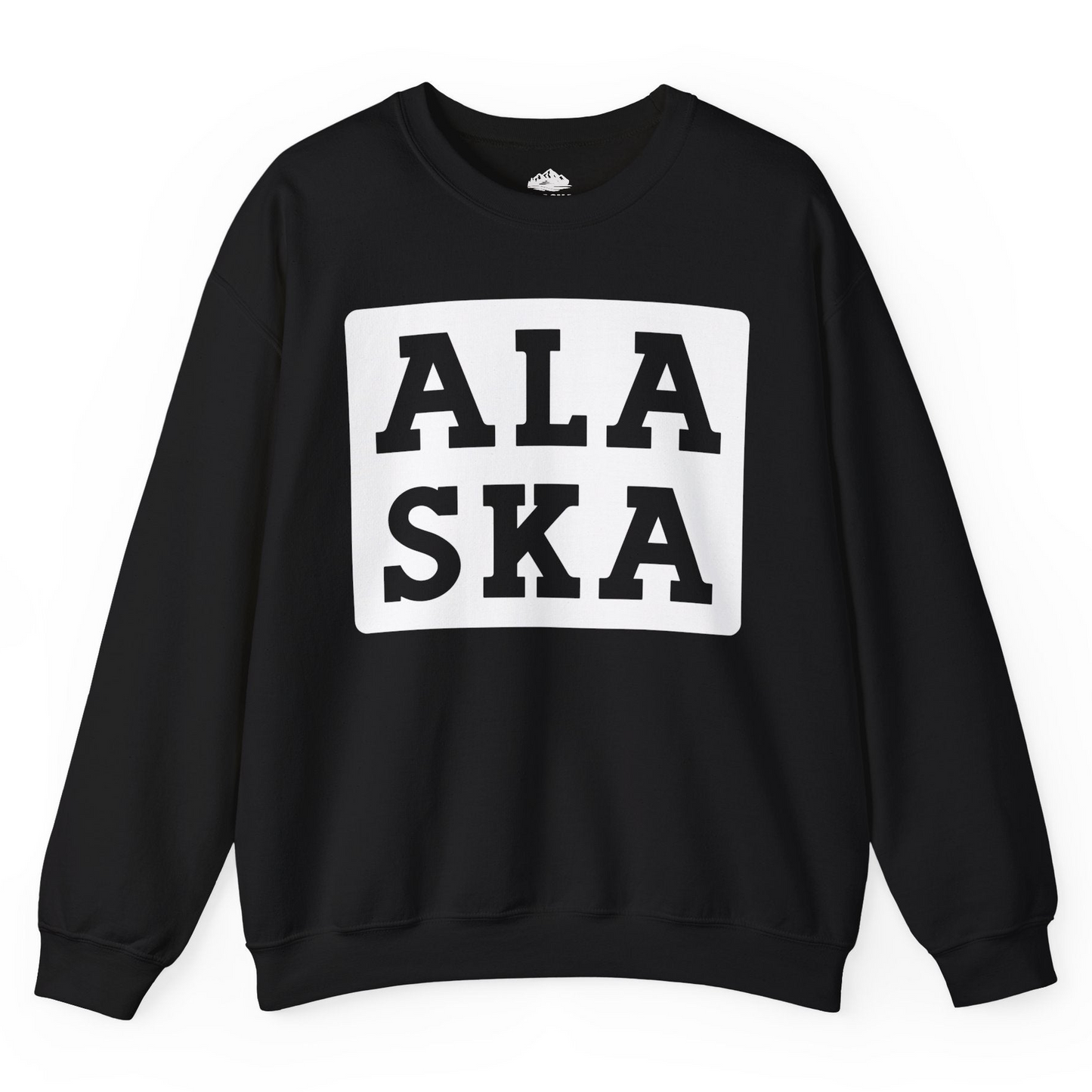 Bold Alaska Block Text Shirt Sweatshirt – Black – Alaska Cruise Shirts