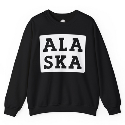 Bold Alaska Block Text Shirt Sweatshirt – Black – Alaska Cruise Shirts