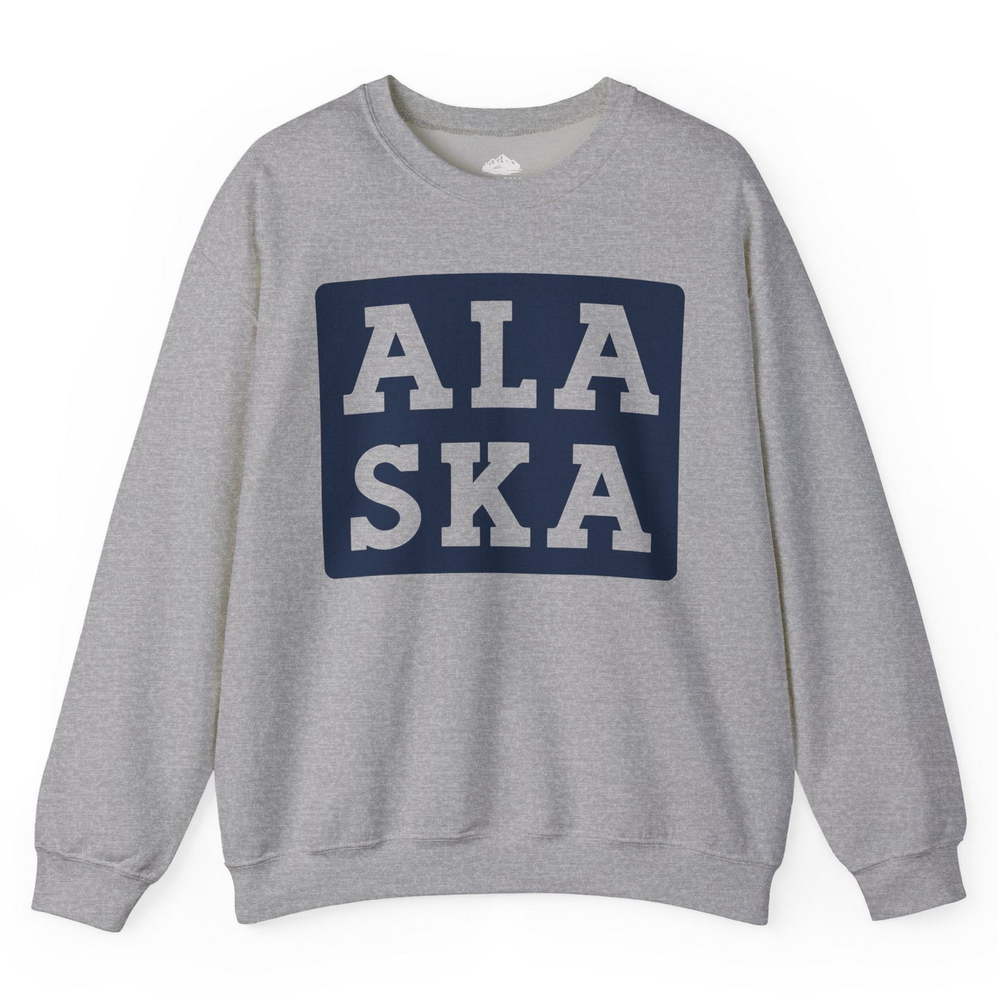 Bold Alaska Block Text Shirt Sweatshirt – Sport Grey – Alaska Cruise Shirts