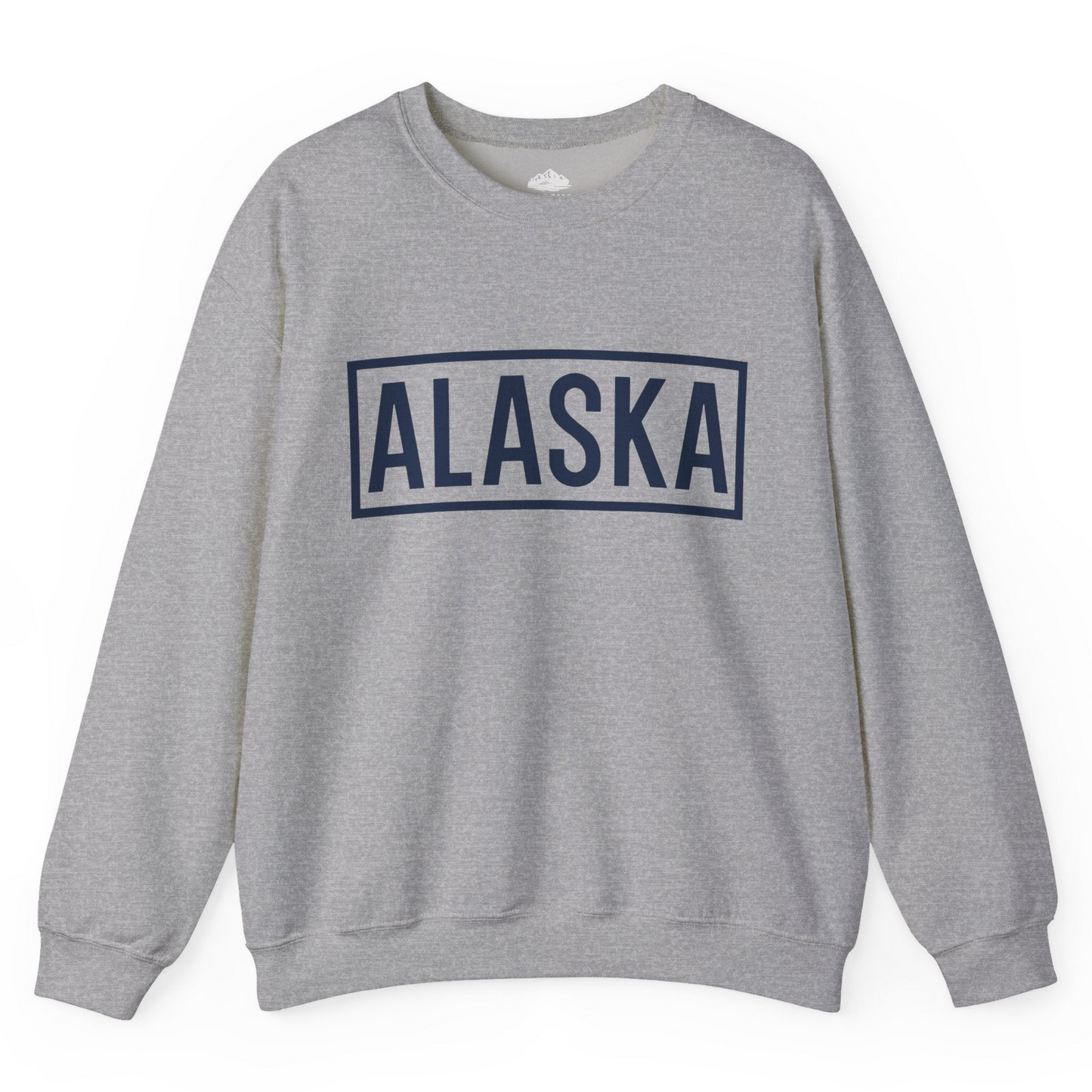 Alaska Bold Text Minimalist Monochrome Graphic Shirt for Travelers — Sweatshirt Sweatshirt – Sport Grey – Alaska Cruise Shirts