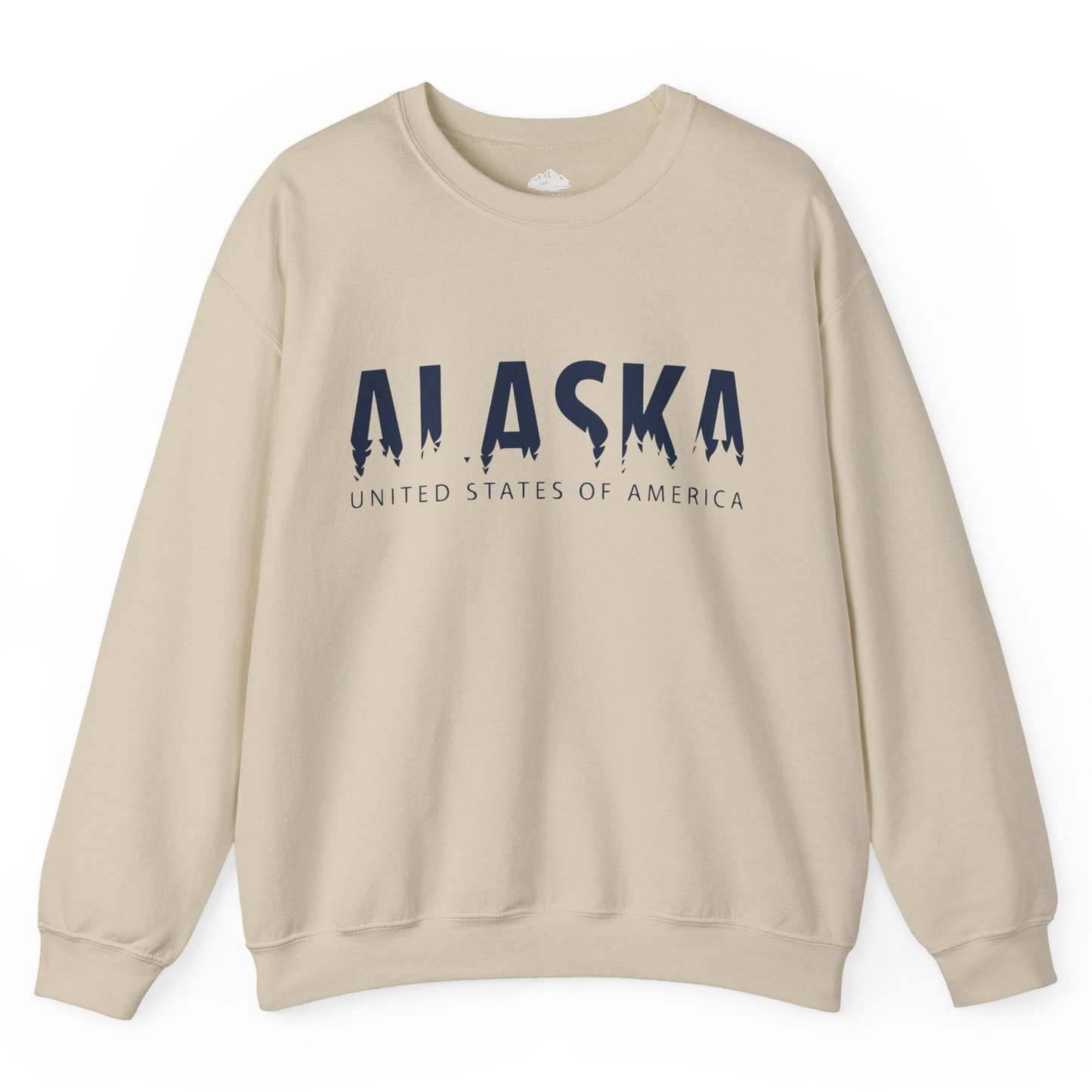 Alaska United States Typography Shirt Sweatshirt – Sand – Alaska Cruise Shirts