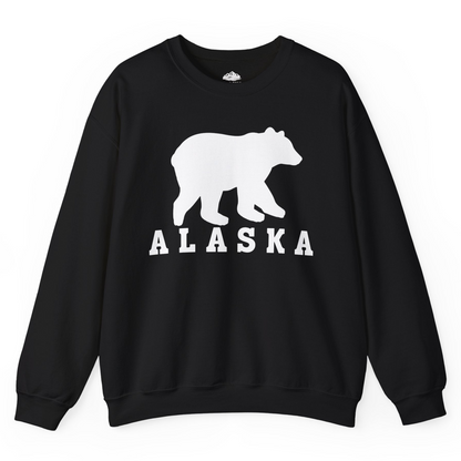 Alaska Bear Silhouette Shirt Sweatshirt – Black – Alaska Cruise Shirts