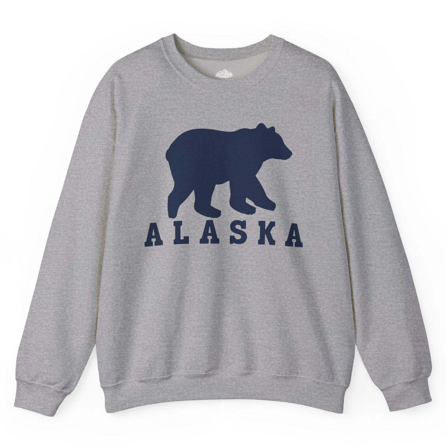 Alaska Bear Silhouette Shirt Sweatshirt – Sport Grey – Alaska Cruise Shirts
