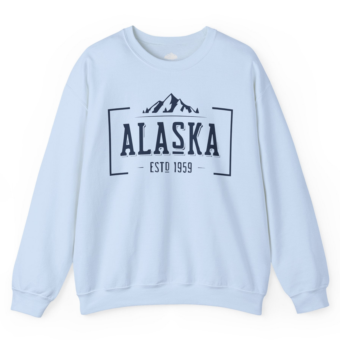 Vintage Alaska Estd 1959 Shirt Sweatshirt – Light Blue – Alaska Cruise Shirts