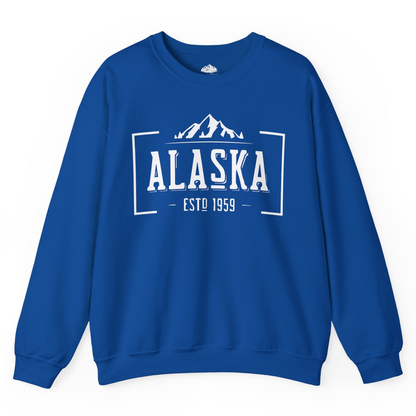 Vintage Alaska Estd 1959 Shirt Sweatshirt – Royal – Alaska Cruise Shirts