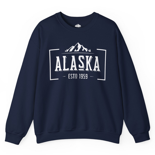 Vintage Alaska Estd 1959 Shirt Sweatshirt – Navy – Alaska Cruise Shirts