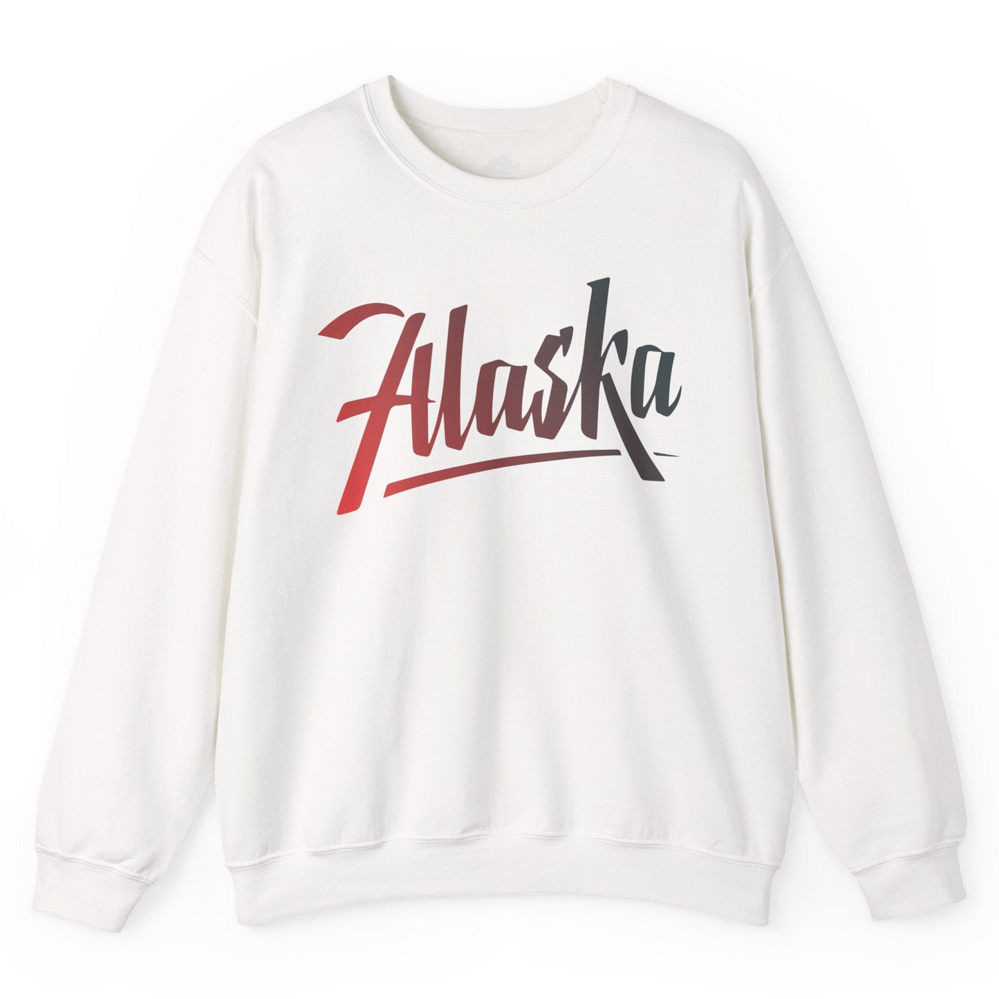 Alaska Script Wordmark Shirt Sweatshirt – White – Alaska Cruise Shirts
