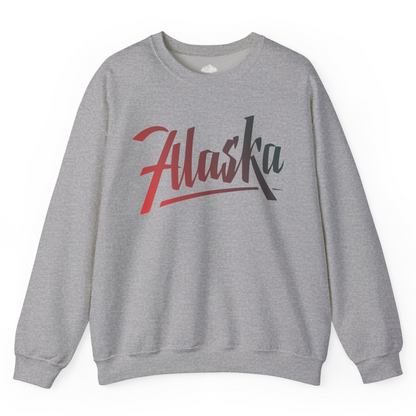 Alaska Script Wordmark Shirt Sweatshirt – Sport Grey – Alaska Cruise Shirts