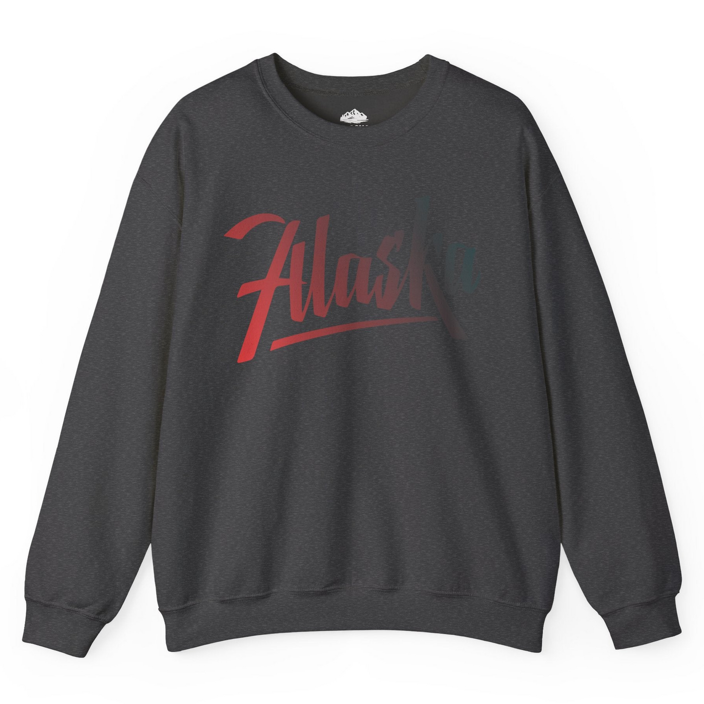 Alaska Script Wordmark Shirt Sweatshirt – Dark Heather – Alaska Cruise Shirts