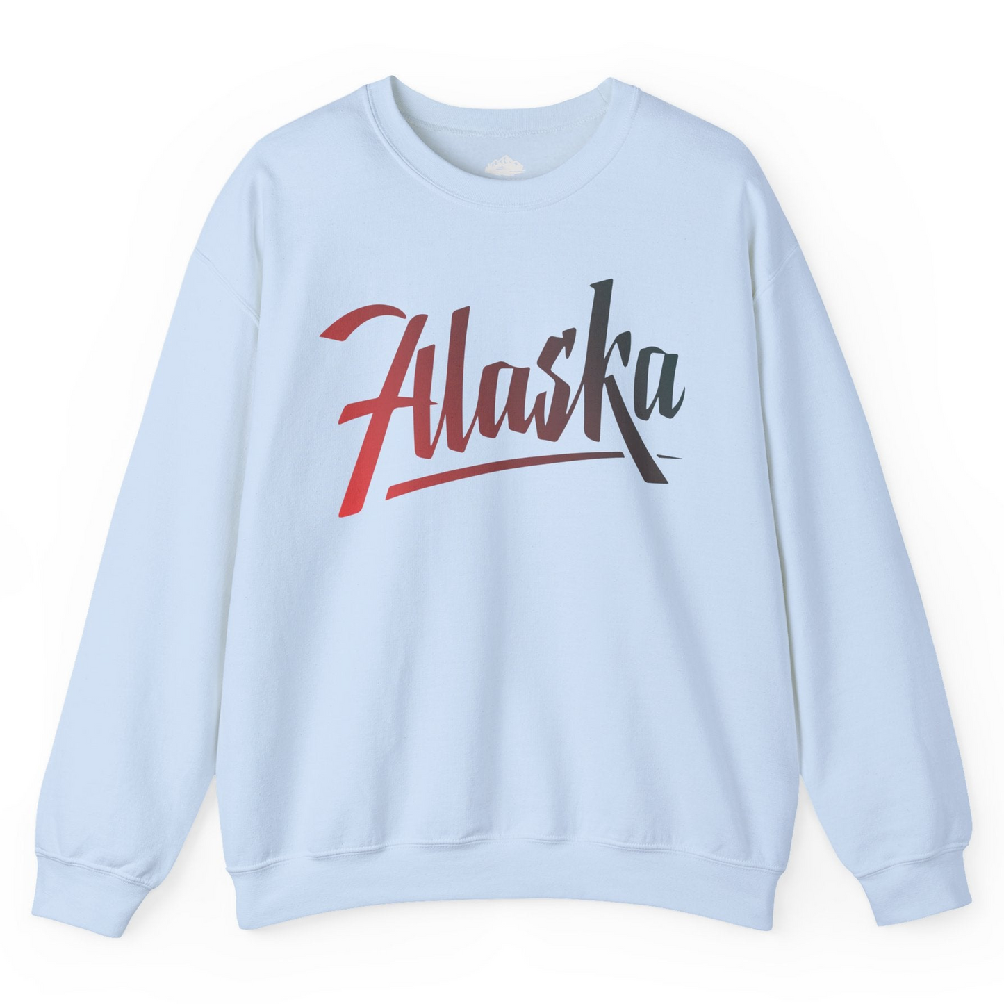 Alaska Script Wordmark Shirt Sweatshirt – Light Blue – Alaska Cruise Shirts