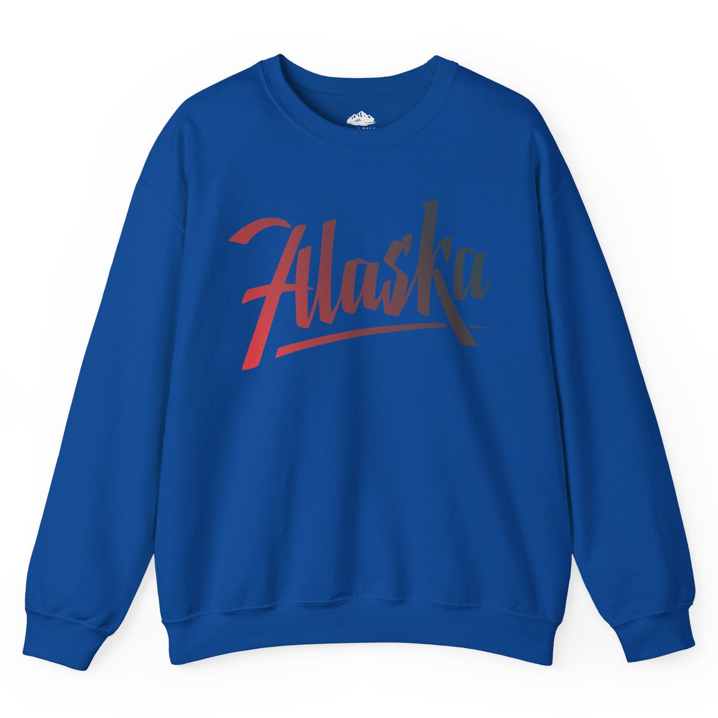 Alaska Script Wordmark Shirt Sweatshirt – Royal – Alaska Cruise Shirts