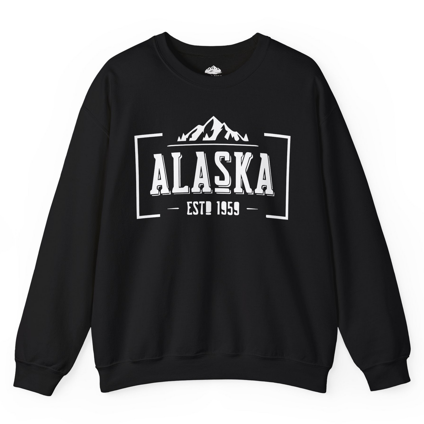 Alaska Mountain Vintage Shirt Sweatshirt – Black – Alaska Cruise Shirts