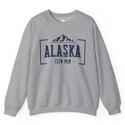 Alaska Mountain Vintage Shirt Sweatshirt – Sport Grey – Alaska Cruise Shirts