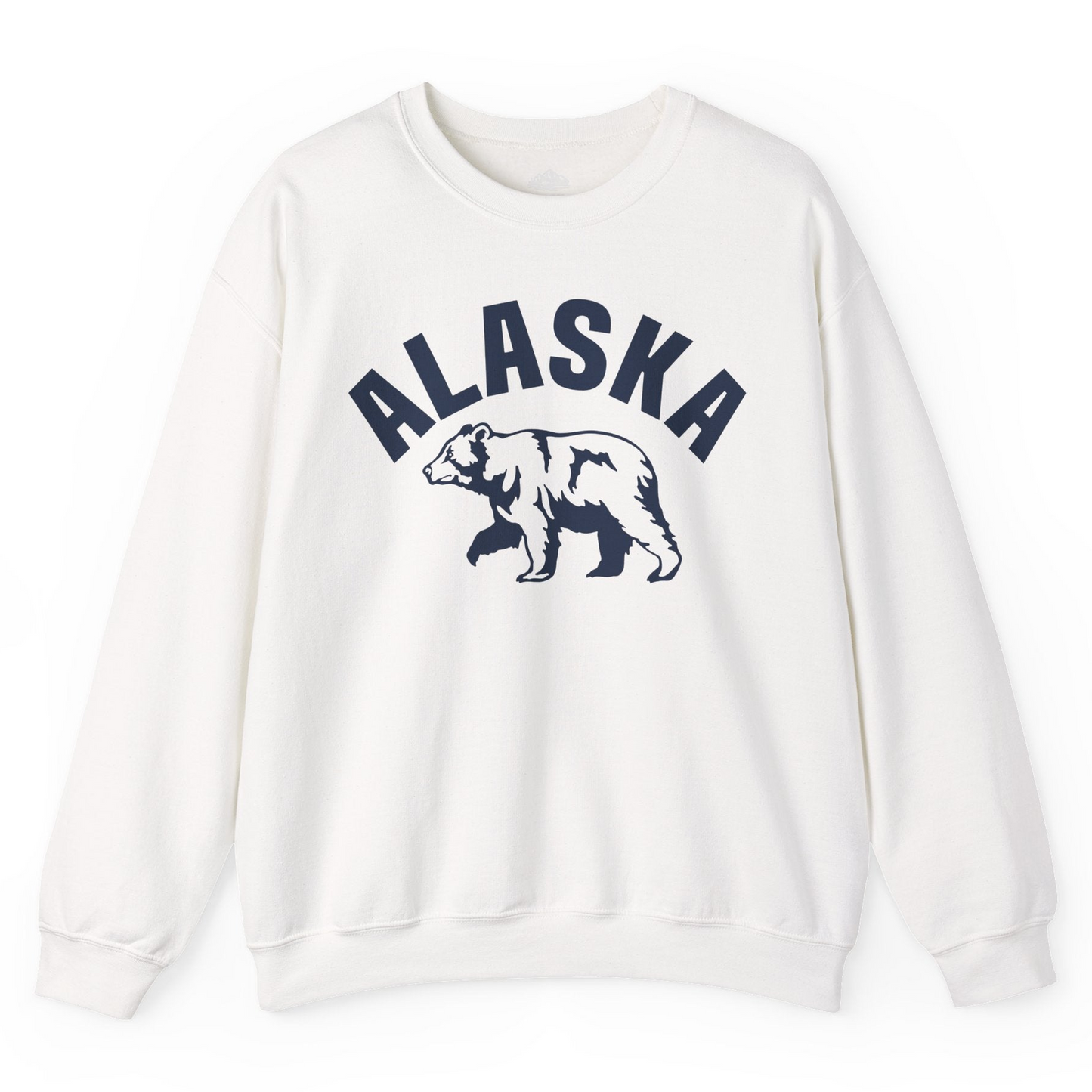 Alaska Bear Silhouette Wildlife Shirt Sweatshirt – White – Alaska Cruise Shirts
