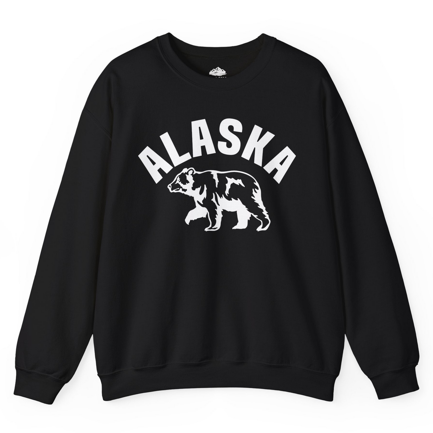 Alaska Bear Silhouette Wildlife Shirt Sweatshirt – Black – Alaska Cruise Shirts
