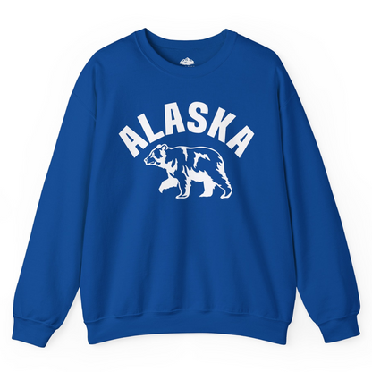 Alaska Bear Silhouette Wildlife Shirt Sweatshirt – Royal – Alaska Cruise Shirts