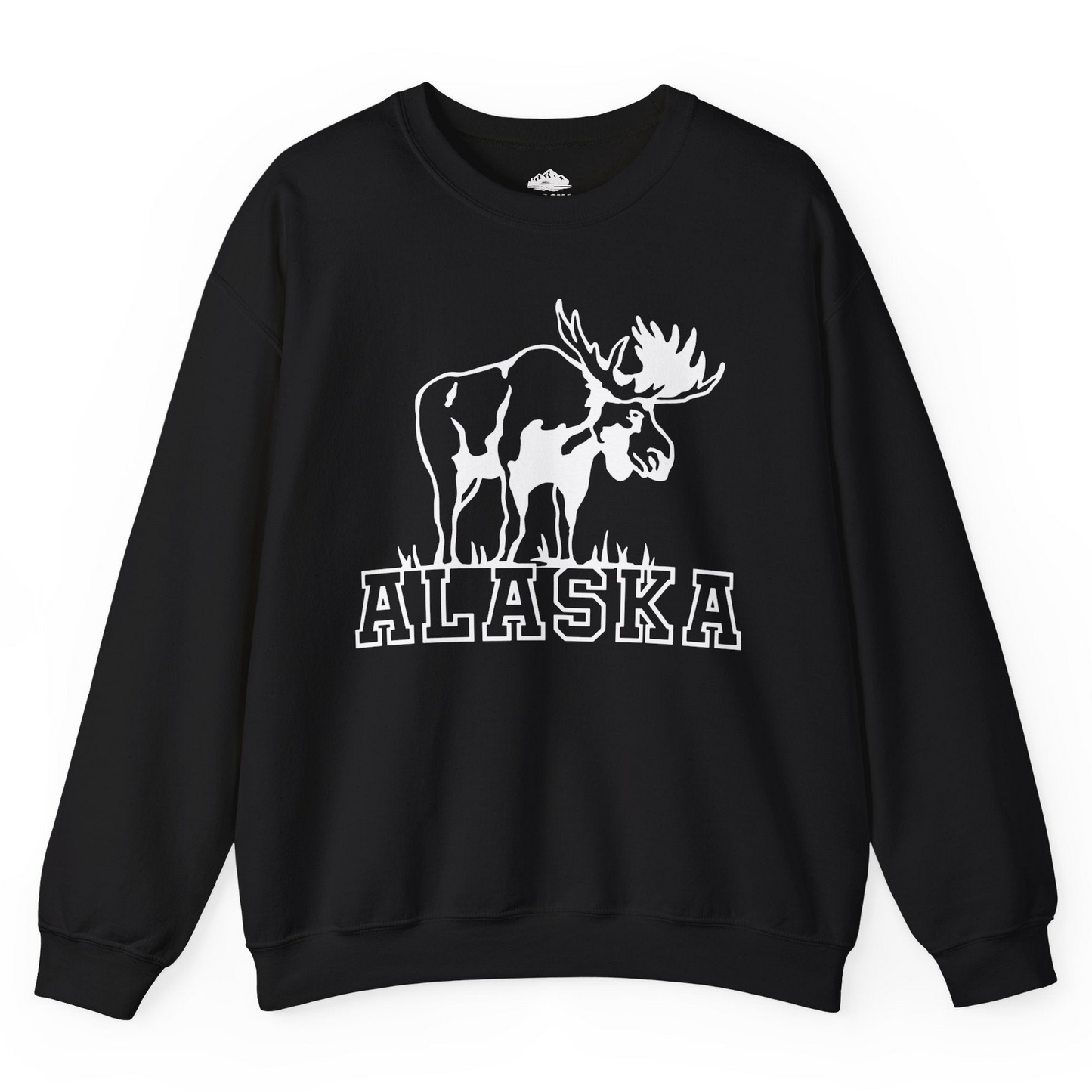 Alaska Moose Silhouette Shirt Sweatshirt – Black – Alaska Cruise Shirts
