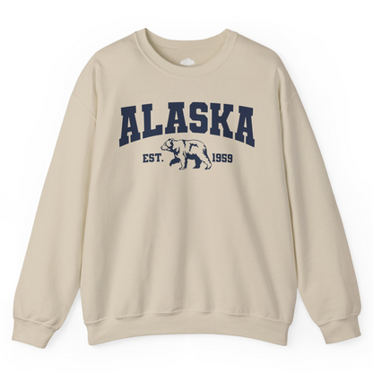 Vintage Alaska Bear Shirt Sweatshirt – Sand – Alaska Cruise Shirts