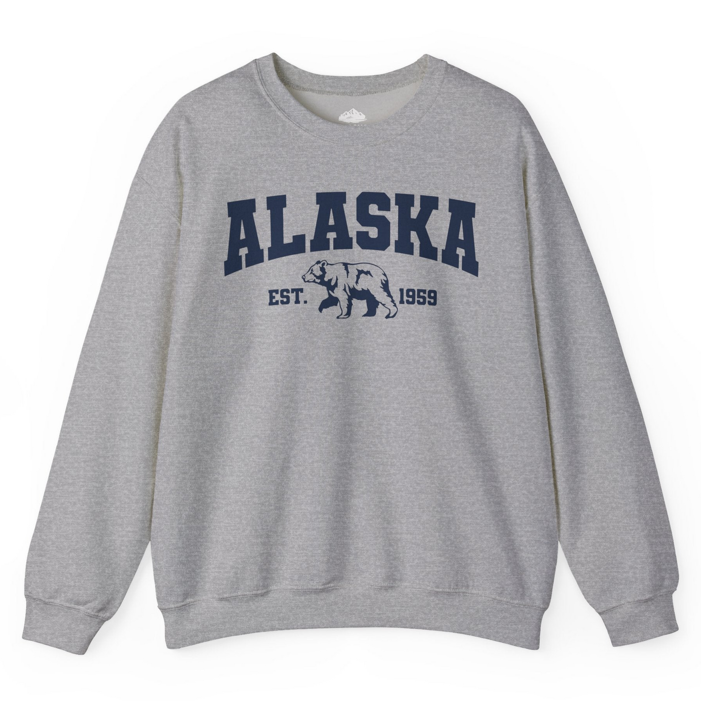 Vintage Alaska Bear Shirt Sweatshirt – Sport Grey – Alaska Cruise Shirts