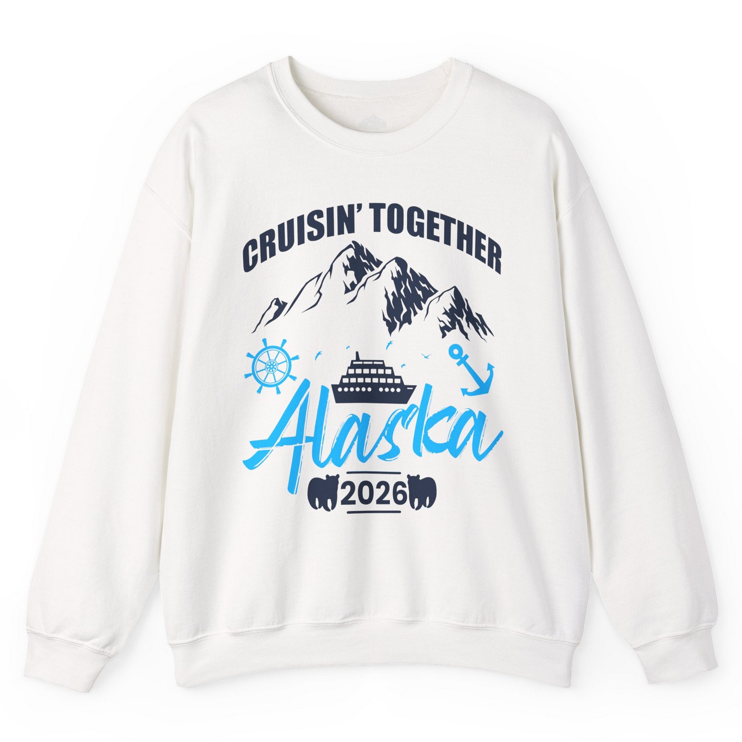 Alaska Cruise Group Adventure Shirt Sweatshirt – White – Alaska Cruise Shirts