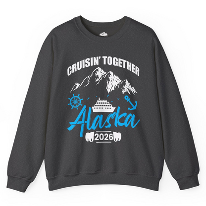 Alaska Cruise Group Adventure Shirt Sweatshirt – Dark Heather – Alaska Cruise Shirts
