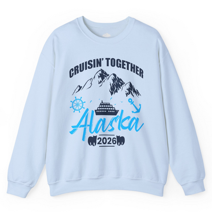 Alaska Cruise Group Adventure Shirt Sweatshirt – Light Blue – Alaska Cruise Shirts