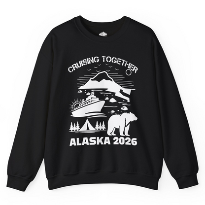 Alaska Cruise 2026 Family Adventure Bear Mountain Nature Shirt — Sweatshirt Sweatshirt – Black – Alaska Cruise Shirts