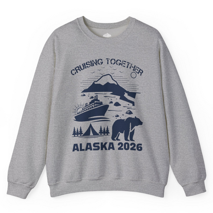Alaska Cruise 2026 Family Adventure Bear Mountain Nature Shirt — Sweatshirt Sweatshirt – Sport Grey – Alaska Cruise Shirts