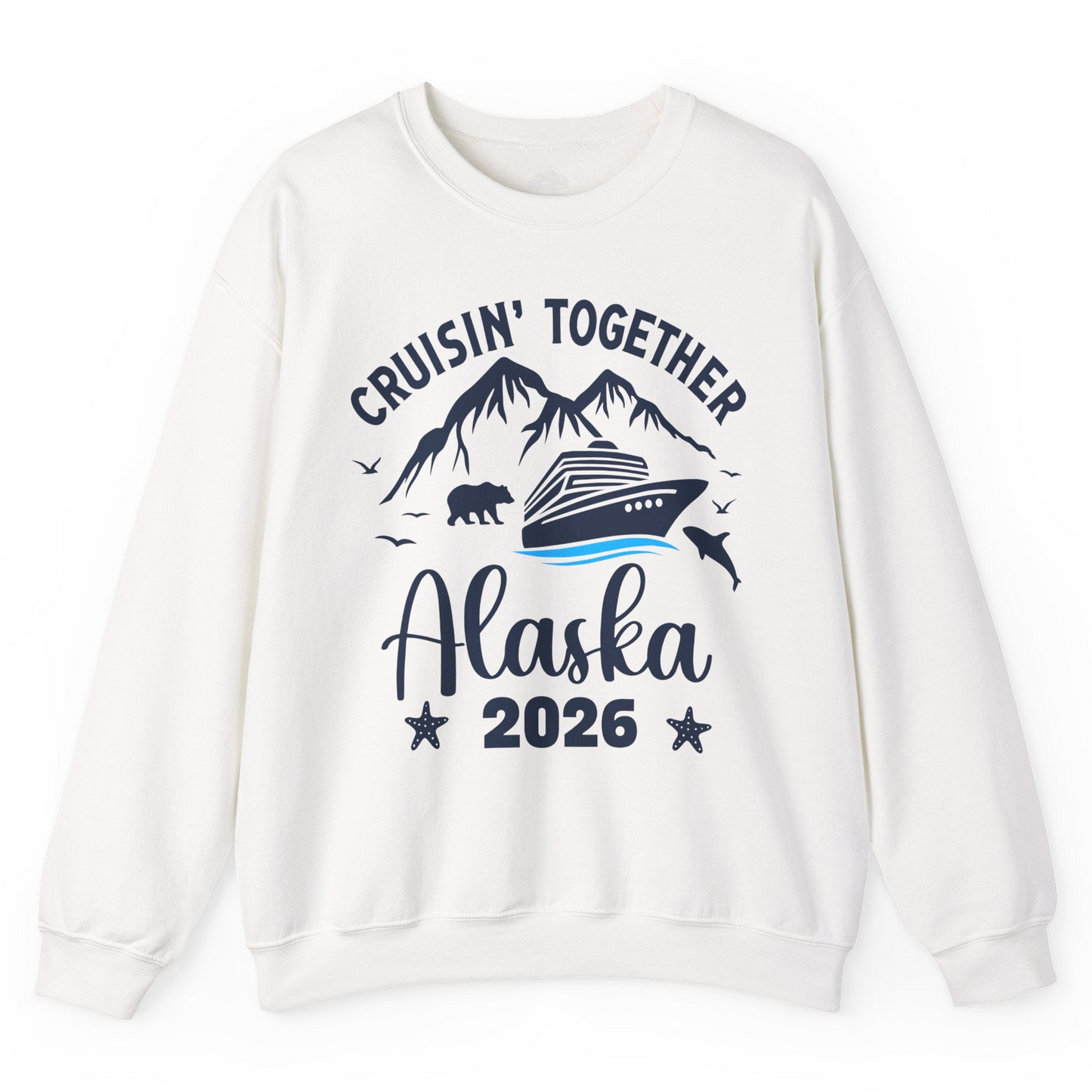 Alaska Cruise Adventure 2026 Shirt Sweatshirt – White – Alaska Cruise Shirts