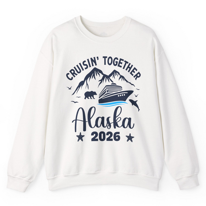 Alaska Cruise Adventure 2026 Shirt Sweatshirt – White – Alaska Cruise Shirts