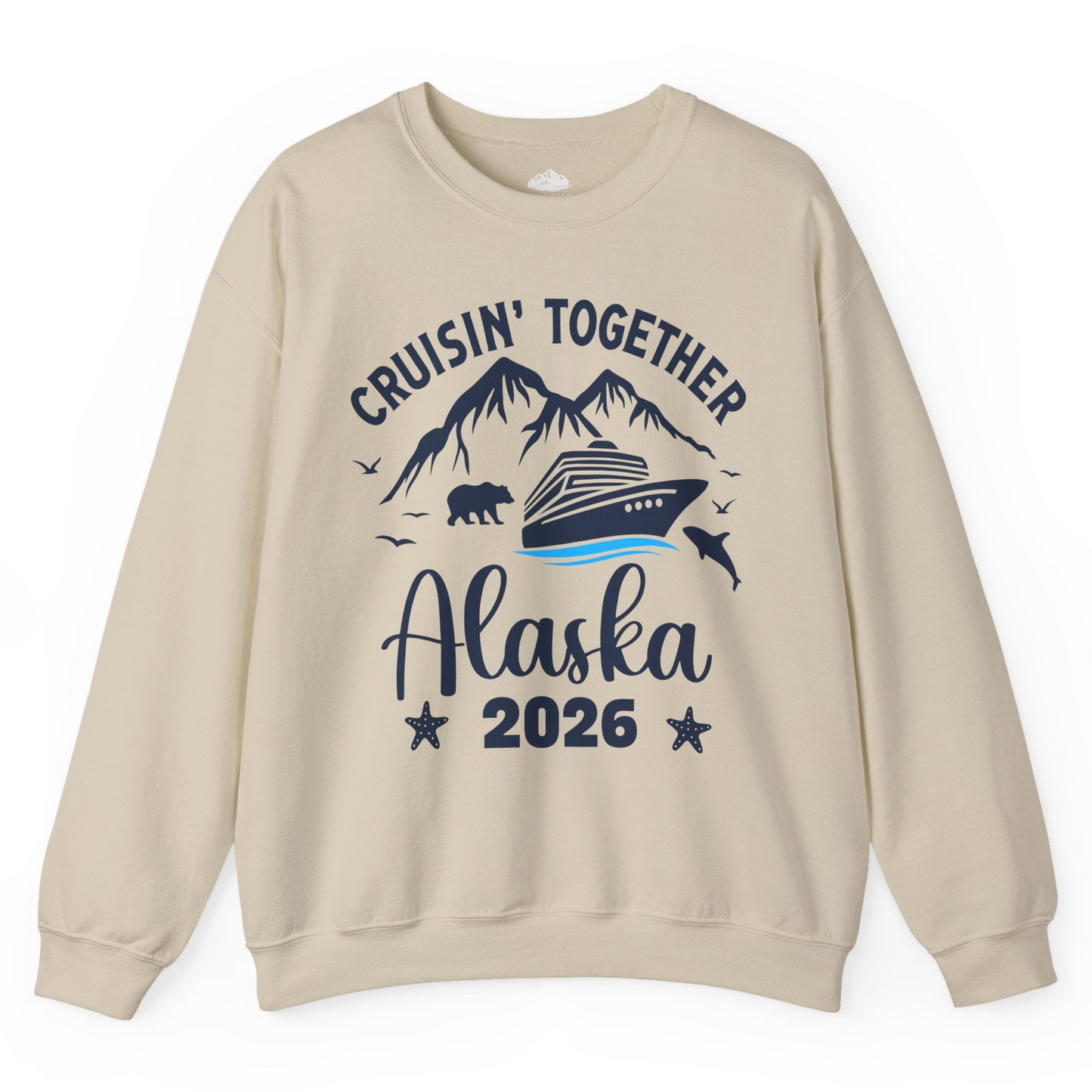 Alaska Cruise Adventure 2026 Shirt Sweatshirt – Sand – Alaska Cruise Shirts
