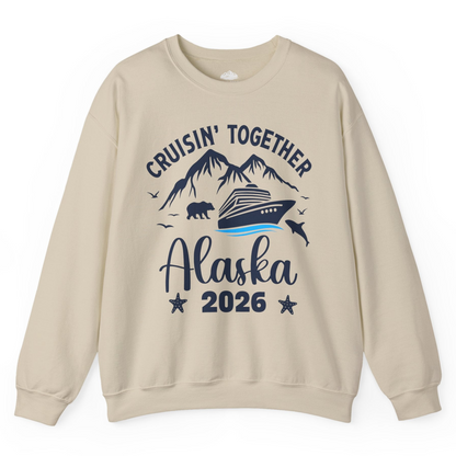 Alaska Cruise Adventure 2026 Shirt Sweatshirt – Sand – Alaska Cruise Shirts