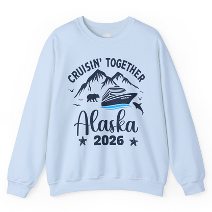 Alaska Cruise Adventure 2026 Shirt Sweatshirt – Light Blue – Alaska Cruise Shirts
