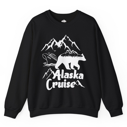 Alaska Cruise Shirt Sweatshirt – Black – Alaska Cruise Shirts