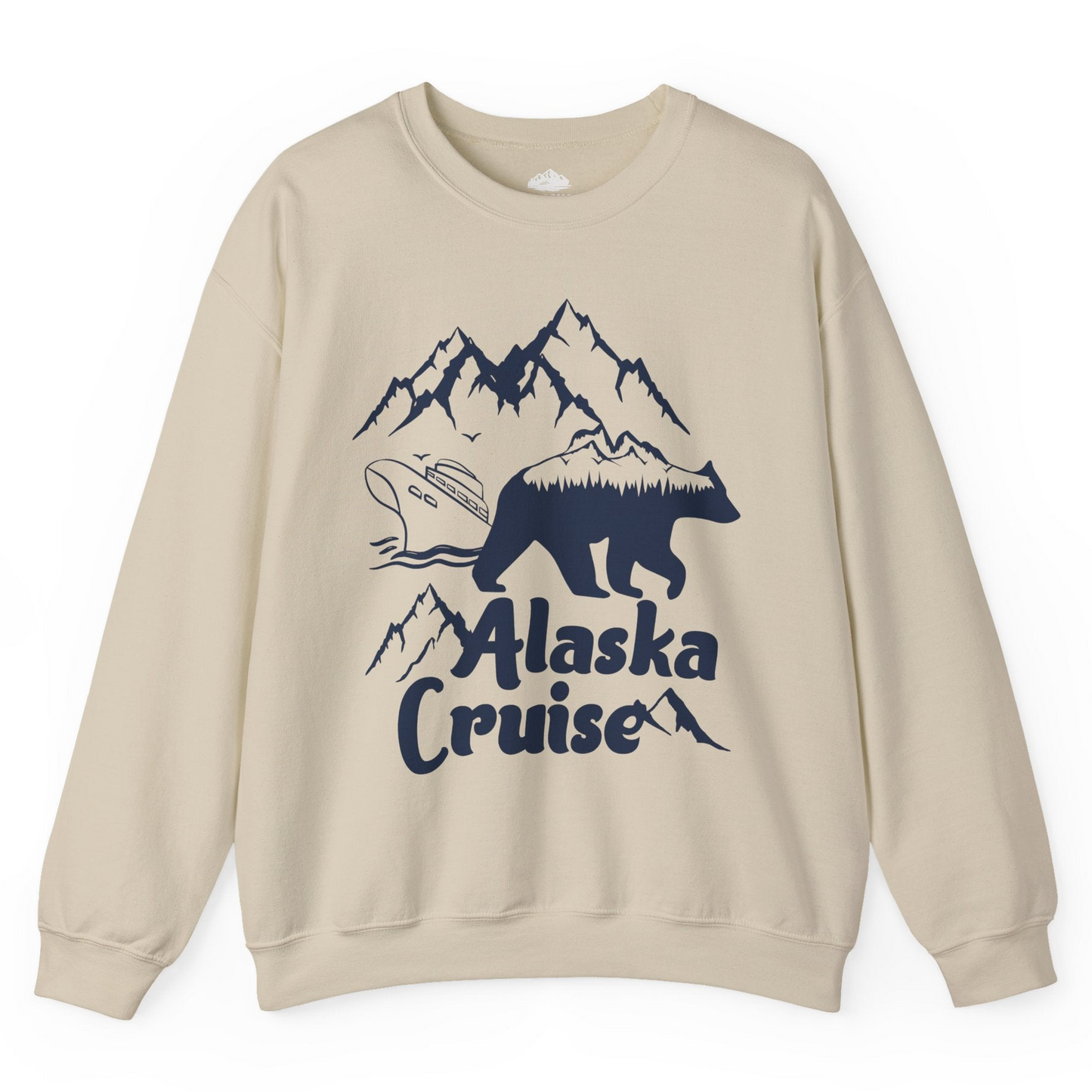 Alaska Cruise Shirt Sweatshirt – Sand – Alaska Cruise Shirts