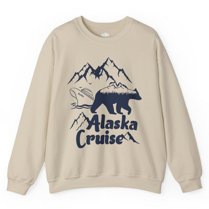 Alaska Cruise Shirt Sweatshirt – Sand – Alaska Cruise Shirts