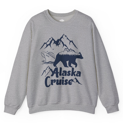 Alaska Cruise Shirt Sweatshirt – Sport Grey – Alaska Cruise Shirts