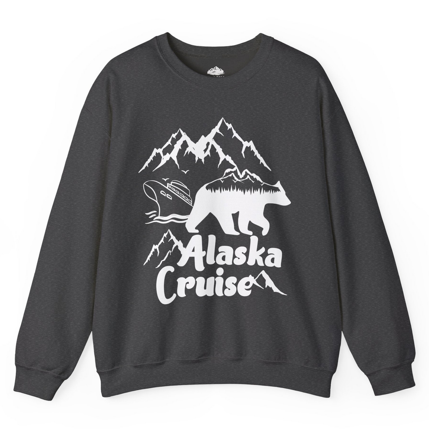 Alaska Cruise Shirt Sweatshirt – Dark Heather – Alaska Cruise Shirts
